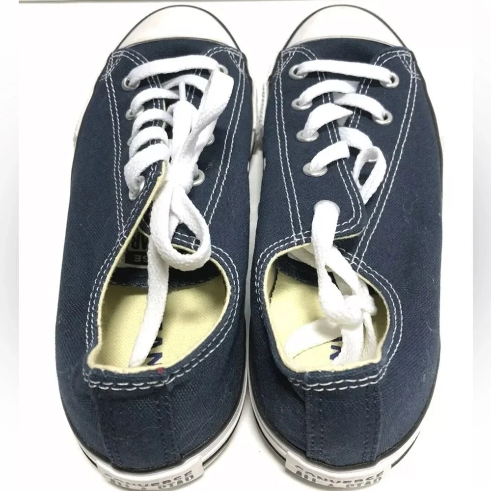 Converse Kids’ Chuck Taylor All Star Lo Top Navy Sneakers, Youth Size 3 M.